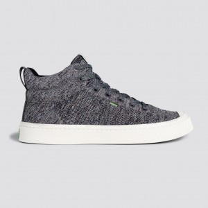 Cariuma High Top Bamboo Weave Knit Vegan IBI HIGH Dam Grå | 342780-RTN