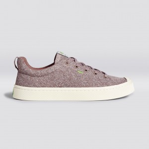 Cariuma Low Top Bamboo Weave Knit Vegan IBI Herr Stone Blush | 046983-UQP