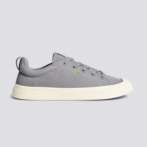 Cariuma Low Top Bamboo Weave Knit Vegan IBI Herr Ljusgrå | 453687-WXZ