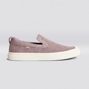 Cariuma Low Top Bamboo Weave Knit Vegan IBI Slip-On Dam Stone Blush | 781492-TVA