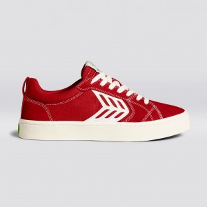 Cariuma Low Top Canvas Skate Vegan CATIBA PRO Dam Röda | 435709-YKO