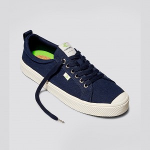 Cariuma Low Top Canvas Veganska OCA LOW Dam Blå | 743925-XWU