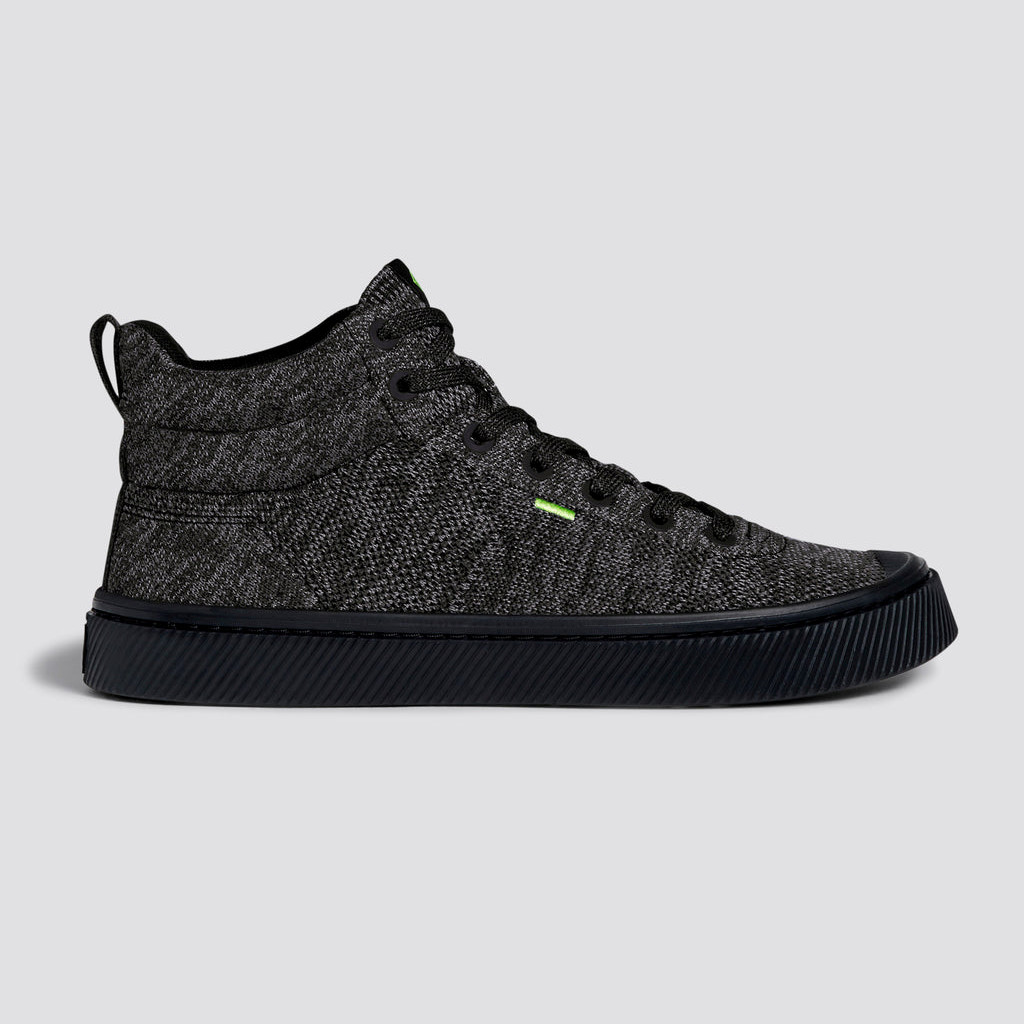 Cariuma High Top Bamboo Weave Knit Vegan IBI HIGH Dam Svarta | 268043-CMX