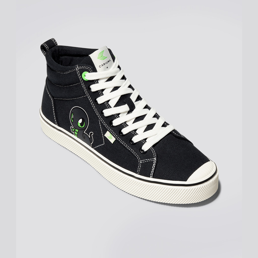 Cariuma High Top Canvas Vegan OCA HIGH Dam Svarta | 508691-JSM