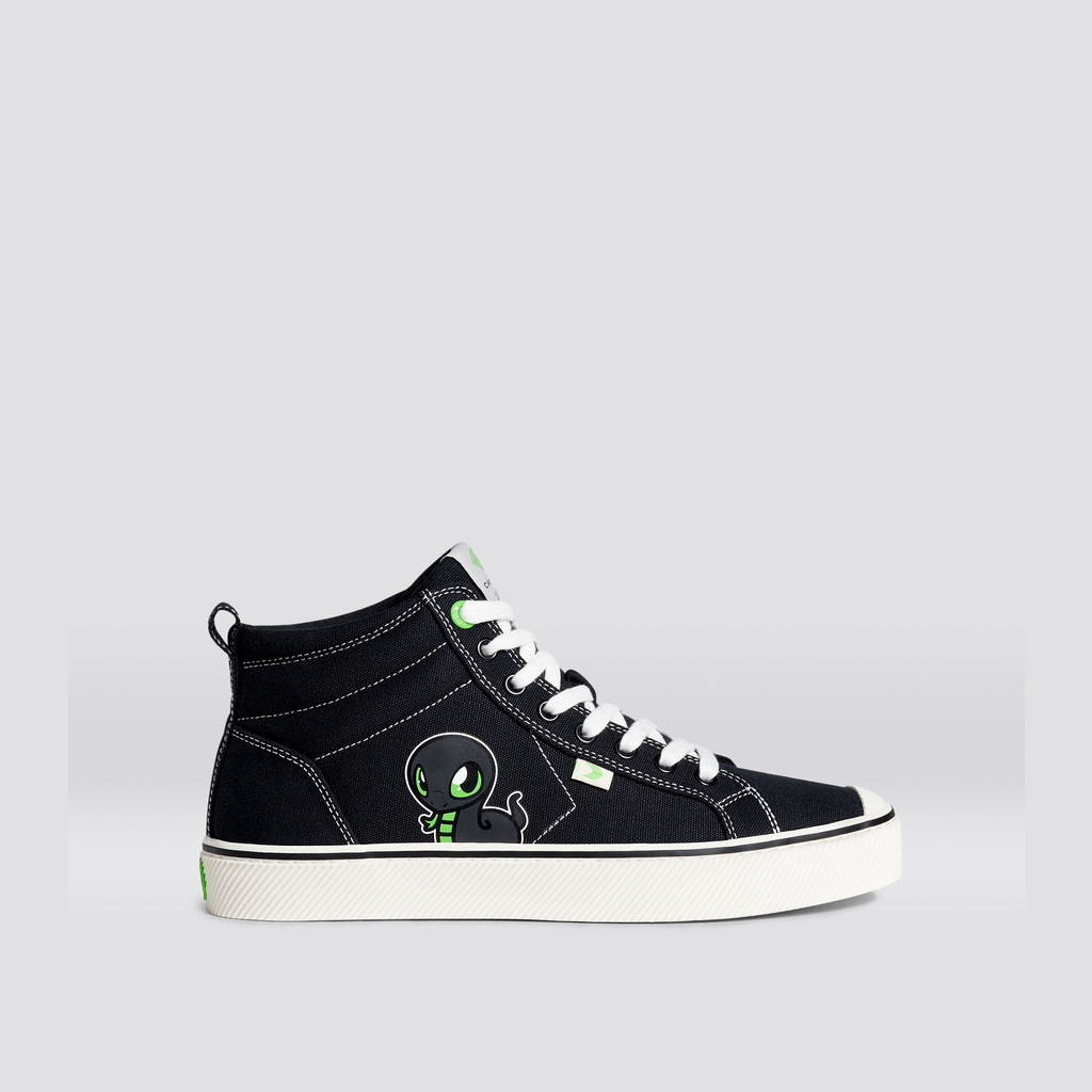 Cariuma High Top Canvas Vegan OCA HIGH Herr Svarta | 326970-DIT