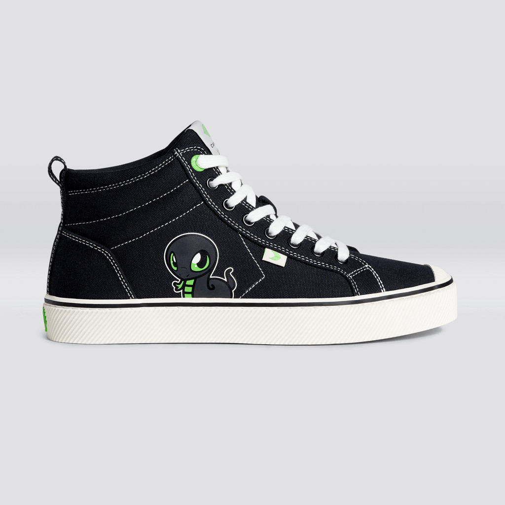 Cariuma High Top Canvas Vegan OCA HIGH Herr Svarta | 326970-DIT