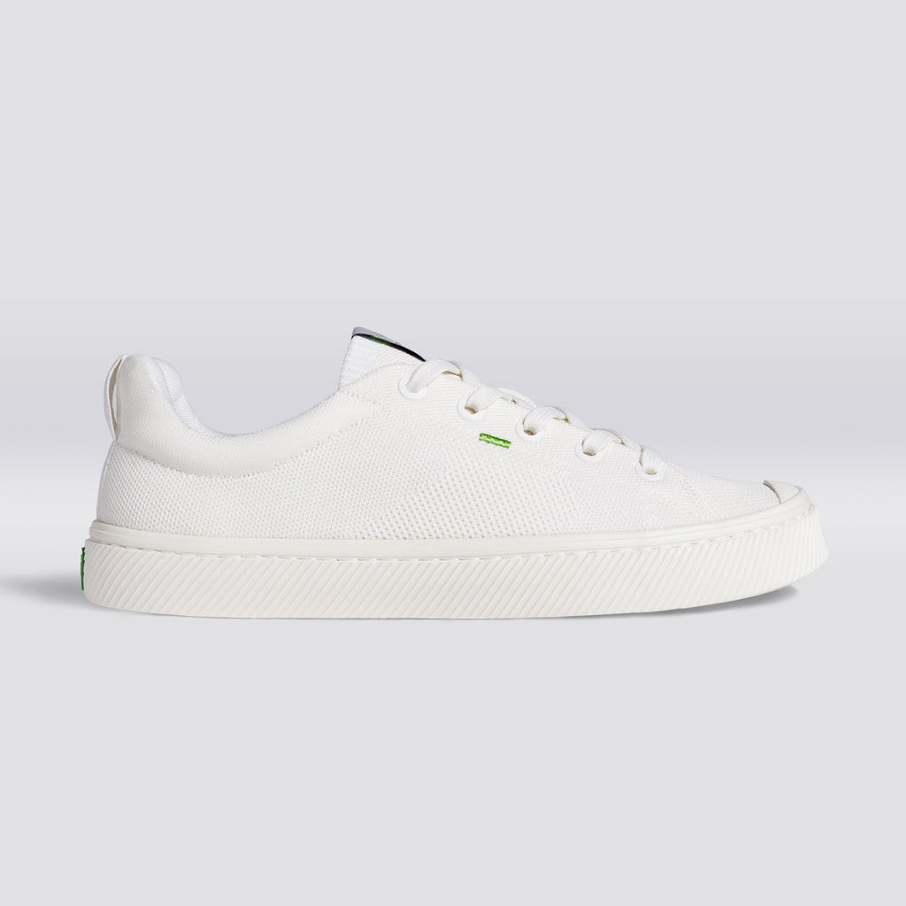 Cariuma Low Top Bamboo Weave Knit IBI Dam Off-White | 513284-PRT