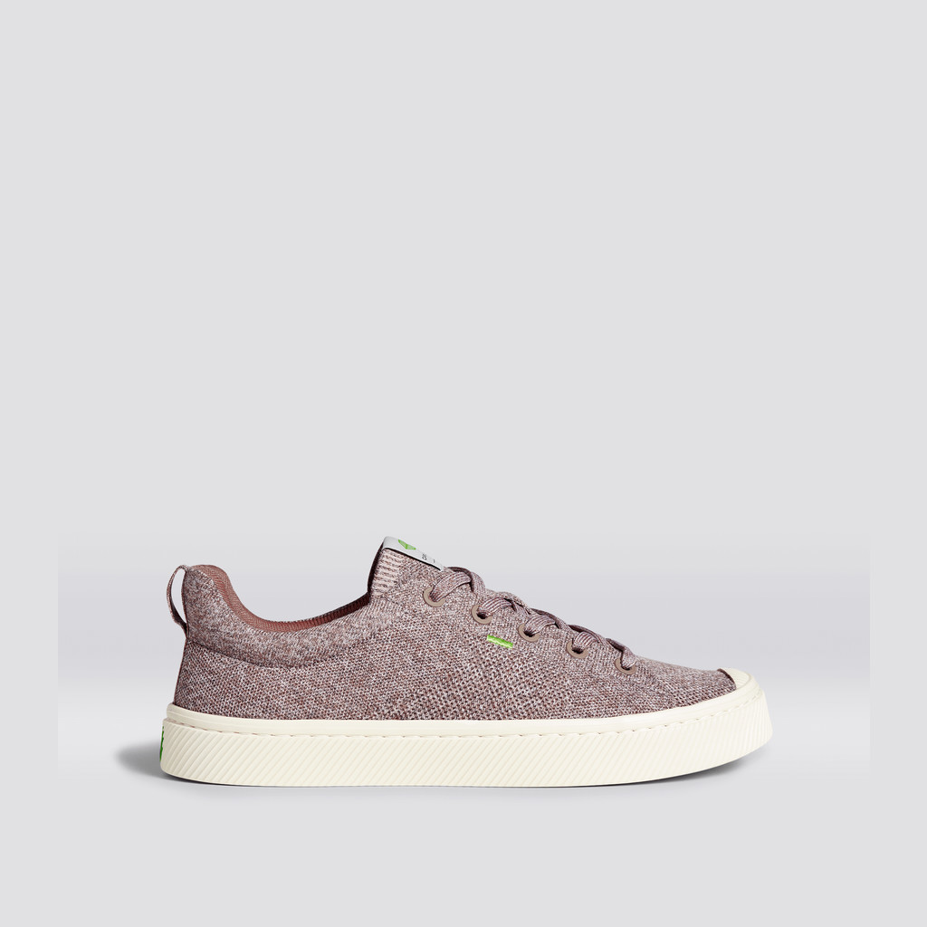 Cariuma Low Top Bamboo Weave Knit Vegan IBI Herr Stone Blush | 046983-UQP