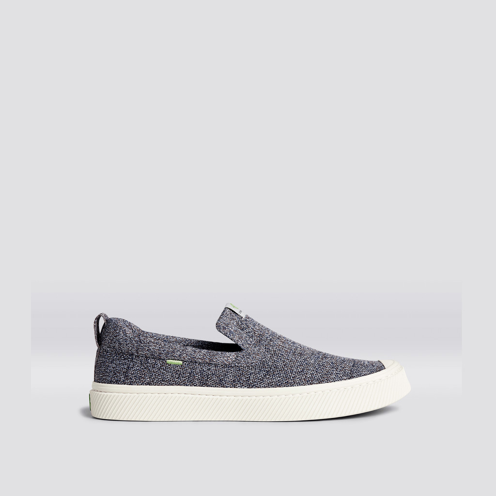 Cariuma Low Top Bamboo Weave Knit Vegan IBI Slip-On Herr Grå | 972315-FNZ