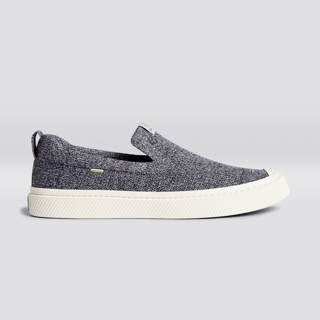 Cariuma Low Top Bamboo Weave Knit Vegan IBI Slip-On Herr Grå | 972315-FNZ