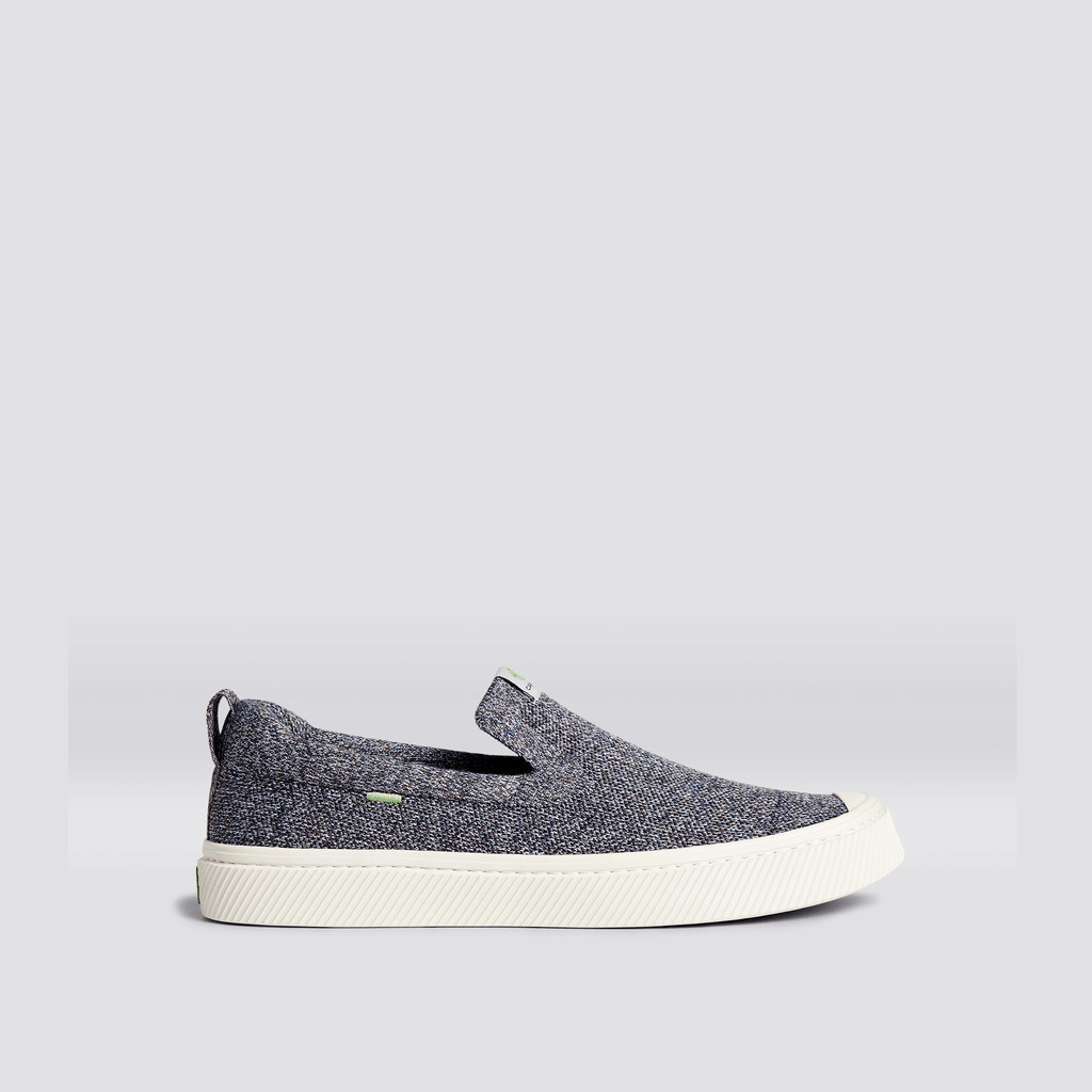 Cariuma Low Top Bamboo Weave Knit Vegan IBI Slip-On Dam Grå | 536928-JWA