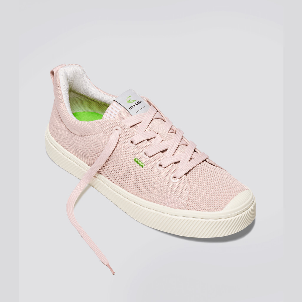 Cariuma Low Top Bamboo Weave Knit Vegan IBI Dam Rosa | 536247-DKP 