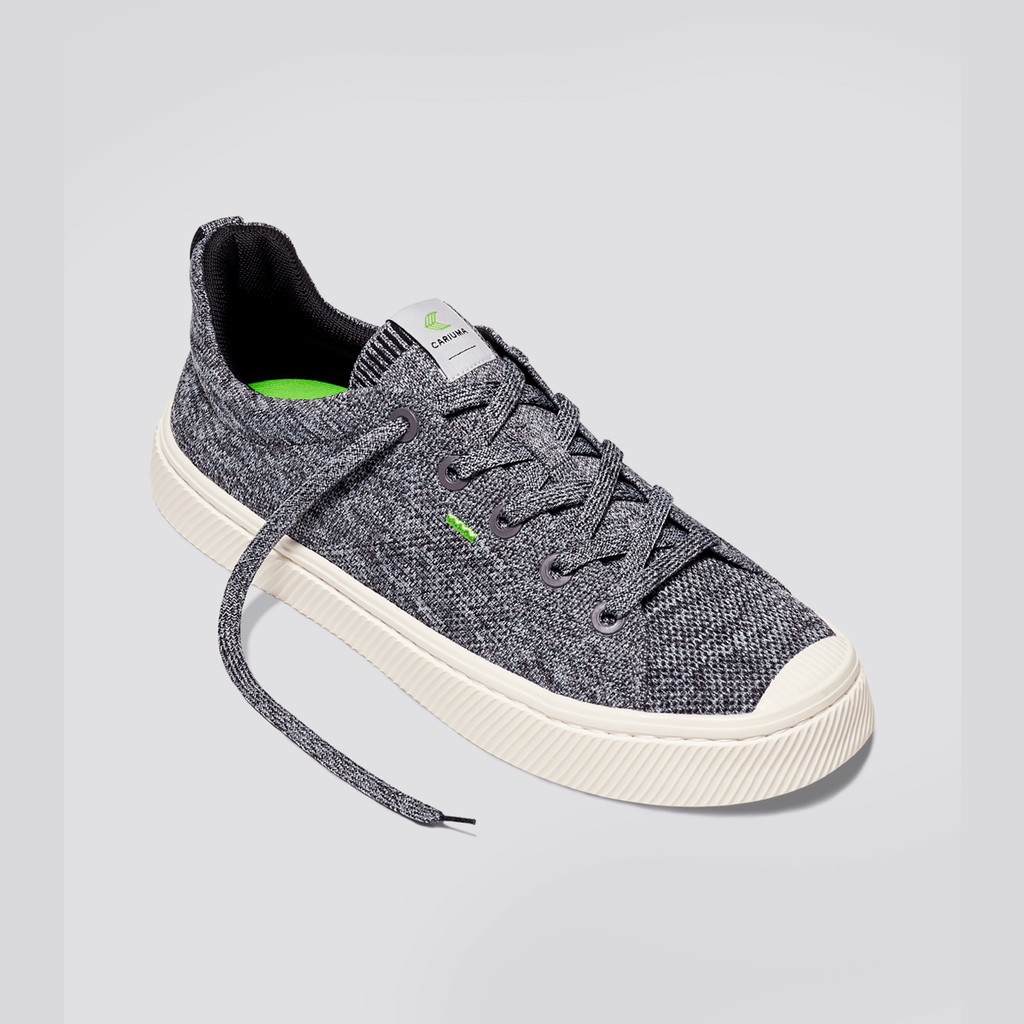 Cariuma Low Top Bamboo Weave Knit Vegan IBI Herr Grå | 406397-HPW