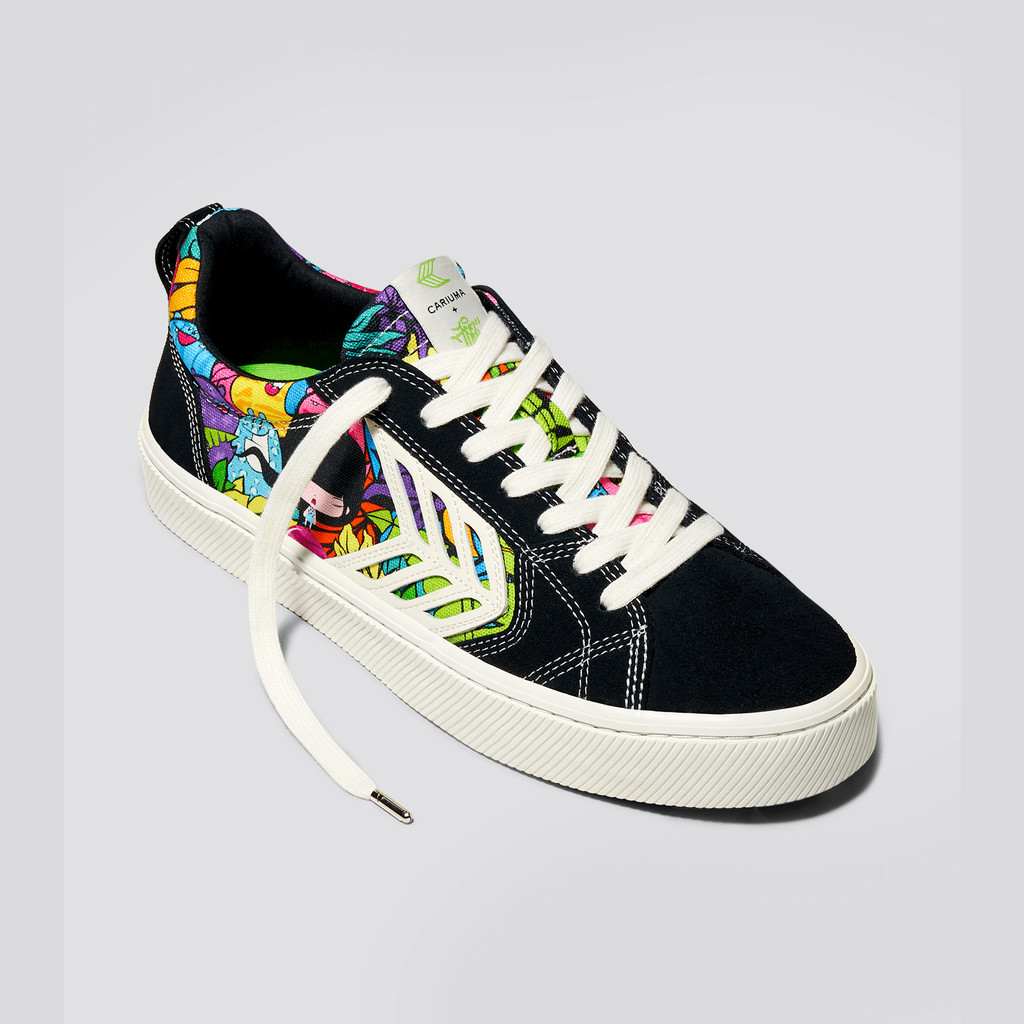 Cariuma Low Top Canvas CATIBA PRO Herr Svarta | 941687-PHL