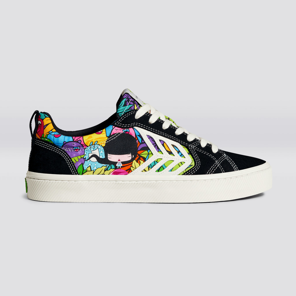 Cariuma Low Top Canvas CATIBA PRO Herr Svarta | 941687-PHL