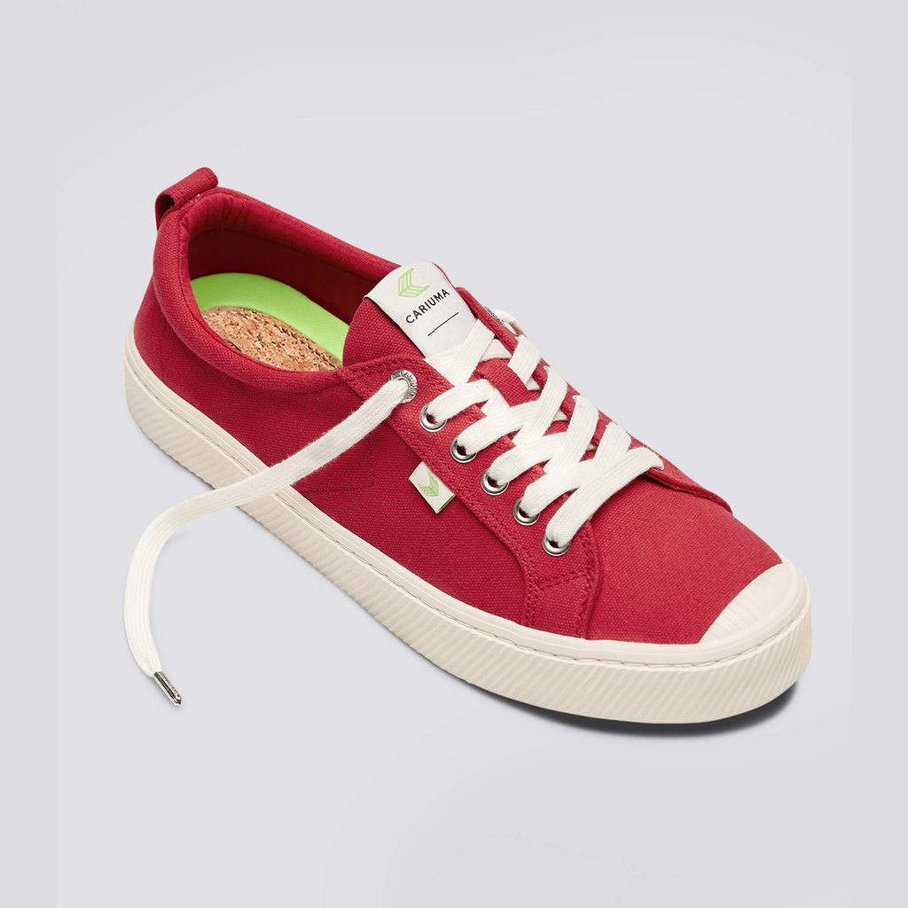 Cariuma Low Top Canvas Veganska OCA LOW Herr Röda | 314286-MGL