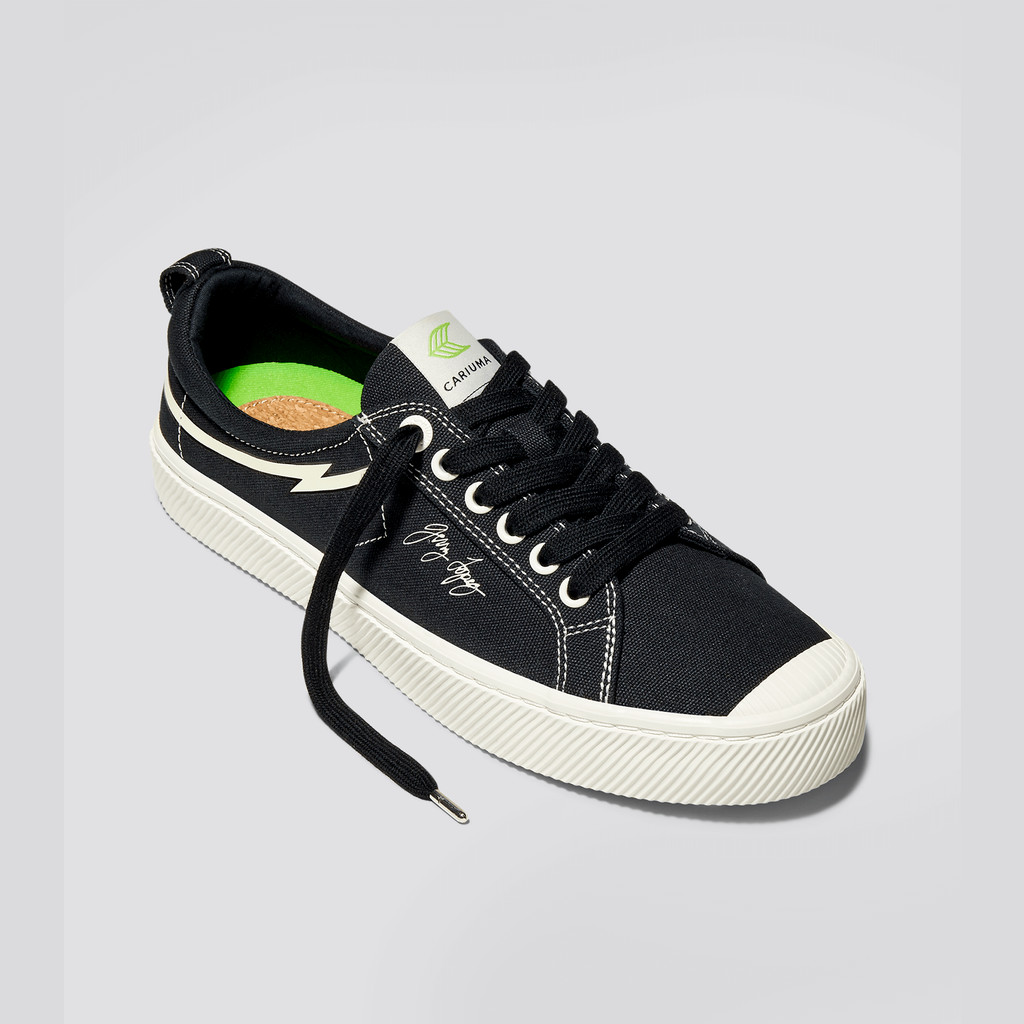 Cariuma Low Top Canvas Veganska OCA LOW Dam Svarta | 015827-IGS