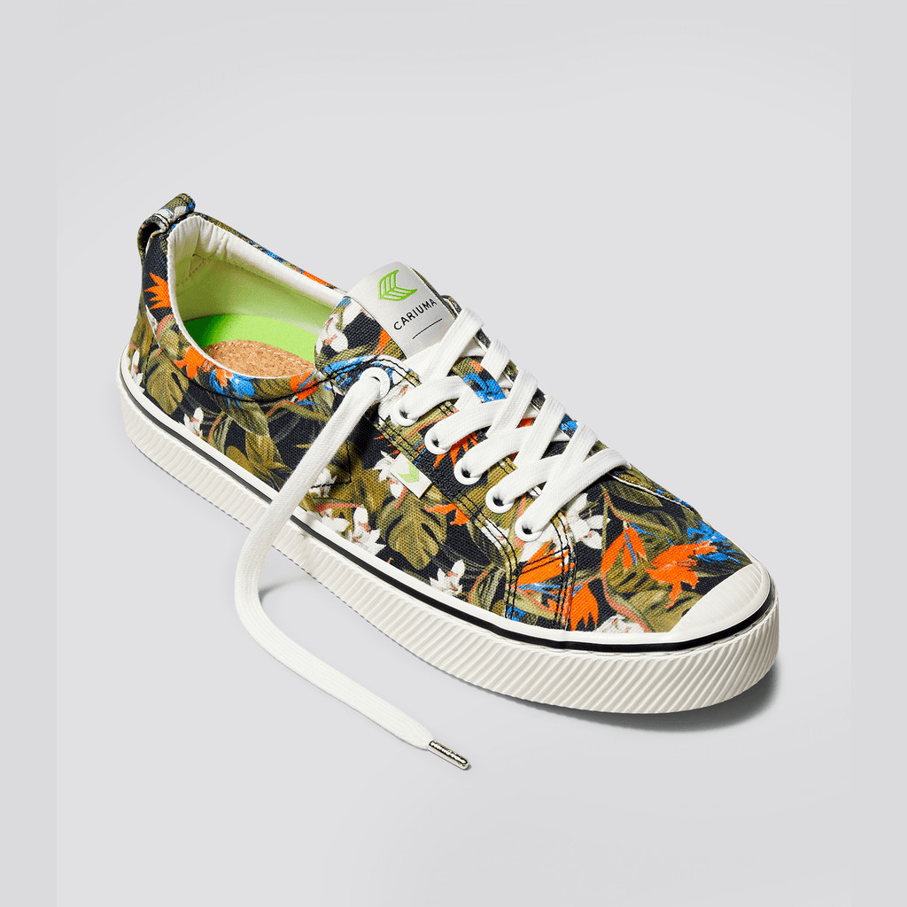 Cariuma Low Top Canvas Veganska OCA LOW Dam Tropical Forest | 076935-FDJ