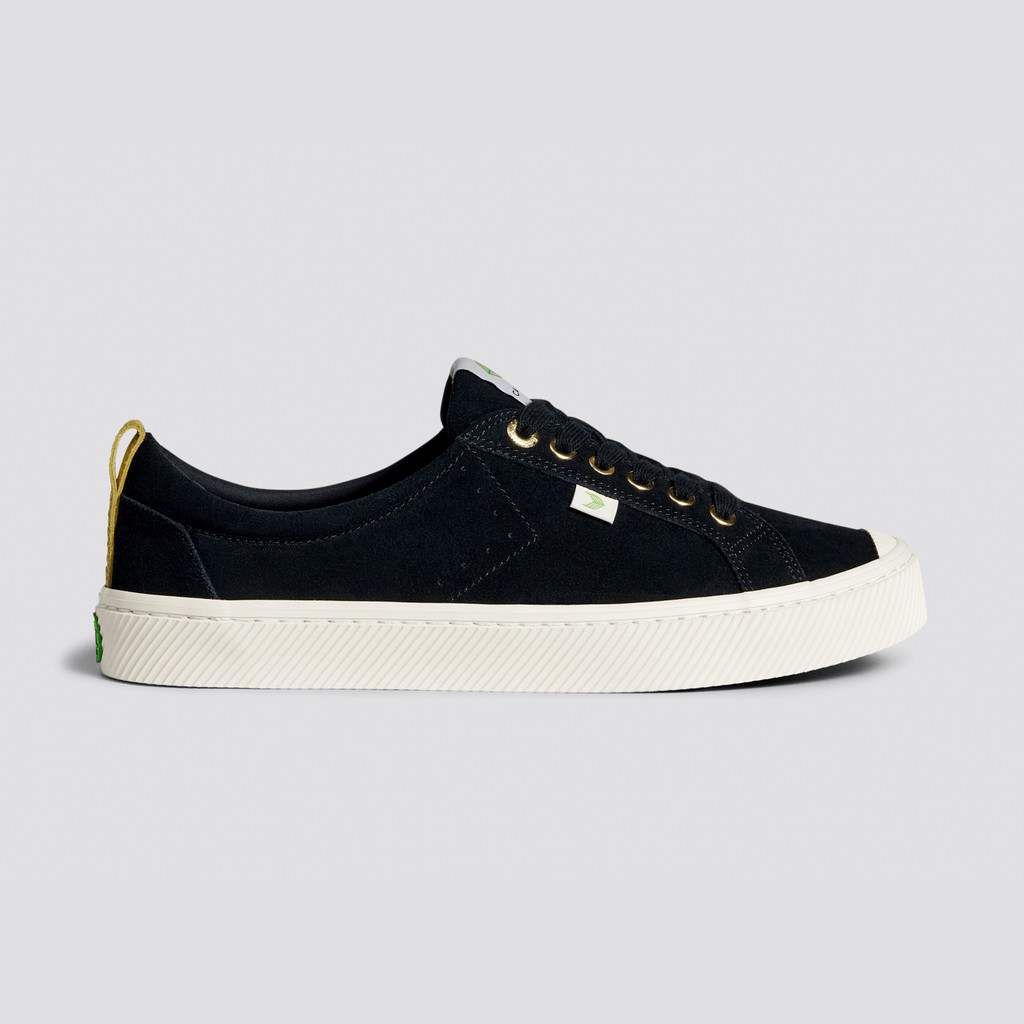 Cariuma Low Top Suede Men OCA LOW Herr Svarta | 608523-KTI