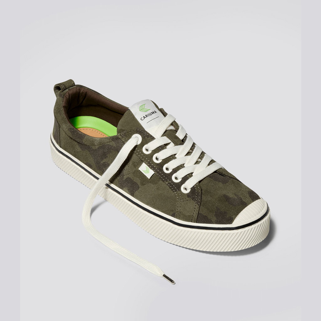 Cariuma Low Top Suede OCA LOW Dam Camouflage | 643289-QRV