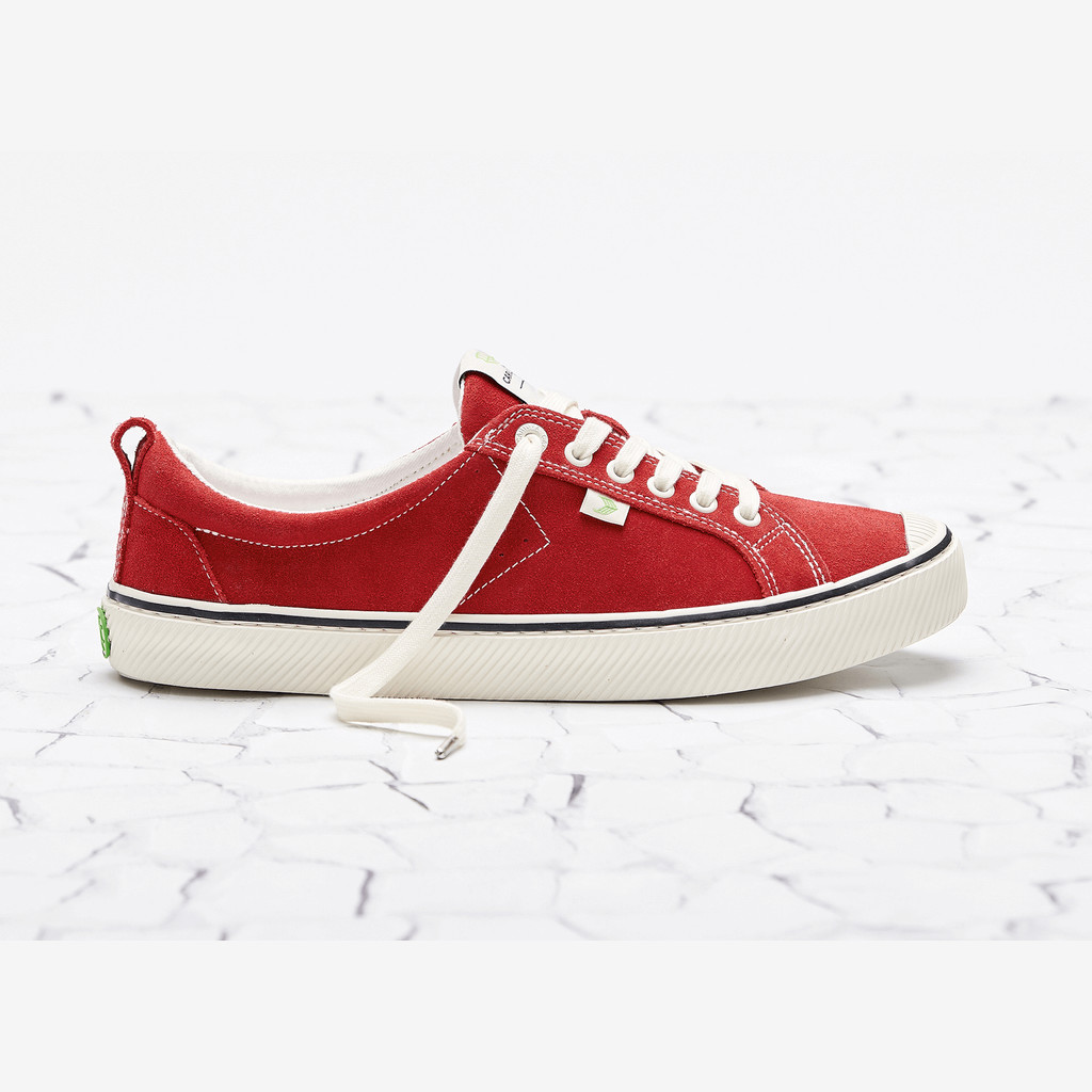 Cariuma Low Top Suede OCA LOW Dam Randig Röda | 739564-ZBJ