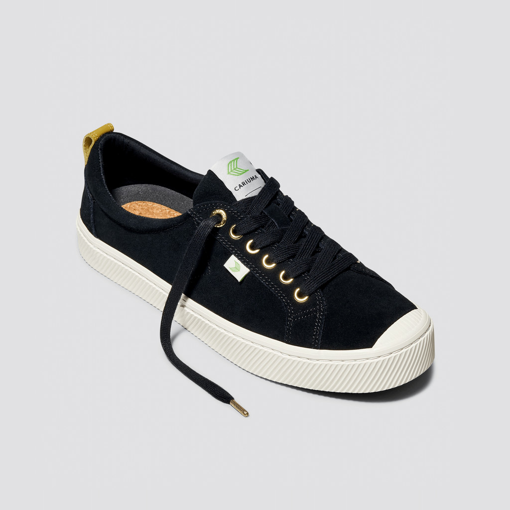 Cariuma Low Top Suede OCA LOW Herr Svarta | 406251-IAZ